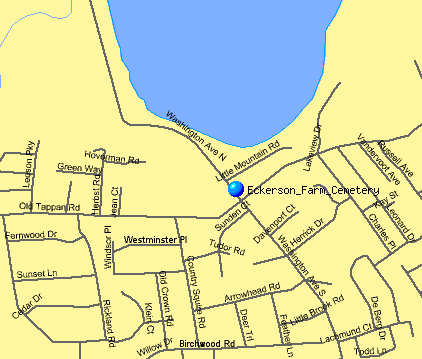 Ecerson Burying Ground Location Map