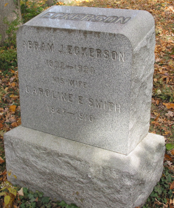 Abram Eckerson Grave Marker