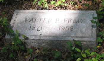 Walter B Fred Sr Grave Marker