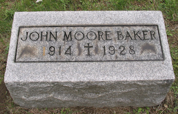 John Moore Baker Gravemarker