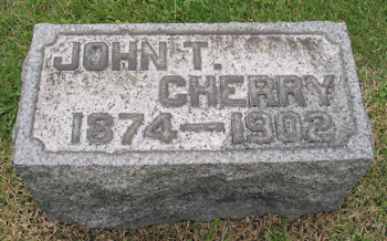 John T. Cherry Gravemarker