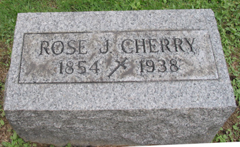 Rose J Cherry gravemarker
