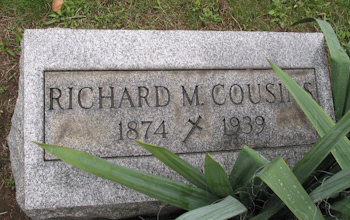 Richard M Cousins gravemarker