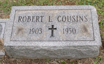 Robert L Cousins gravemarker