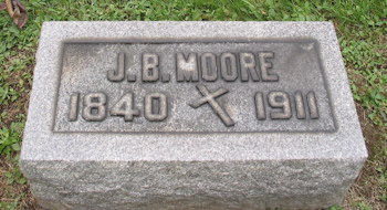John B. Moore gravemarker