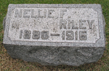 Nellie F Riley gravemarker