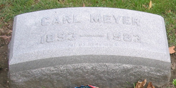 Carl Meyer Grave Marker