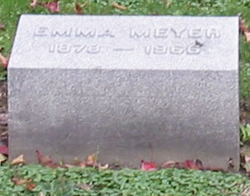 Emma Meyer Grave Marker