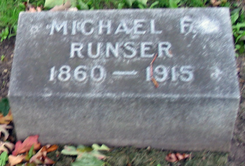Michael F Runser Gravemarker