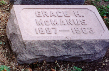 Grace McManus gravemarker
