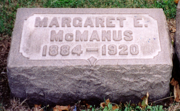 Margaret McManus gravemarker