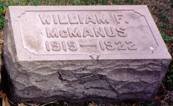William F McManus gravemarker