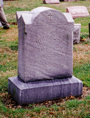 Nicholas Sweeney gravemarker