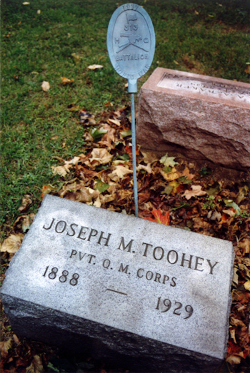 Joseph M Toohey gravemarker
