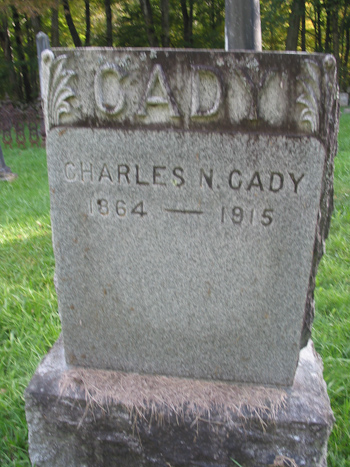 Charles Cady Grave Marker