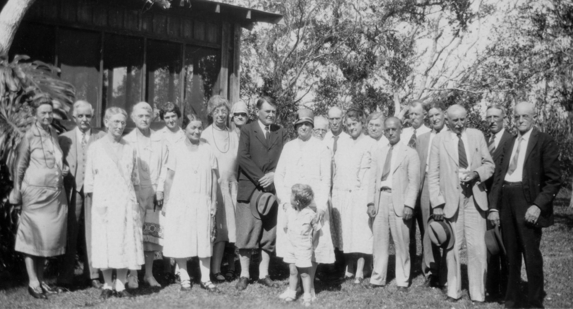 Party for Dr. and Mrs. Ashley at the "Hammicks" in Florida City - about 1928-2929