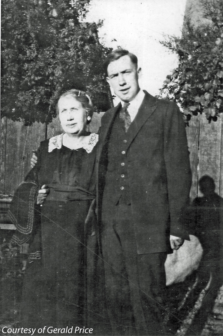 Catherine Killinger Conville with son (Southern CA, abt 1925)