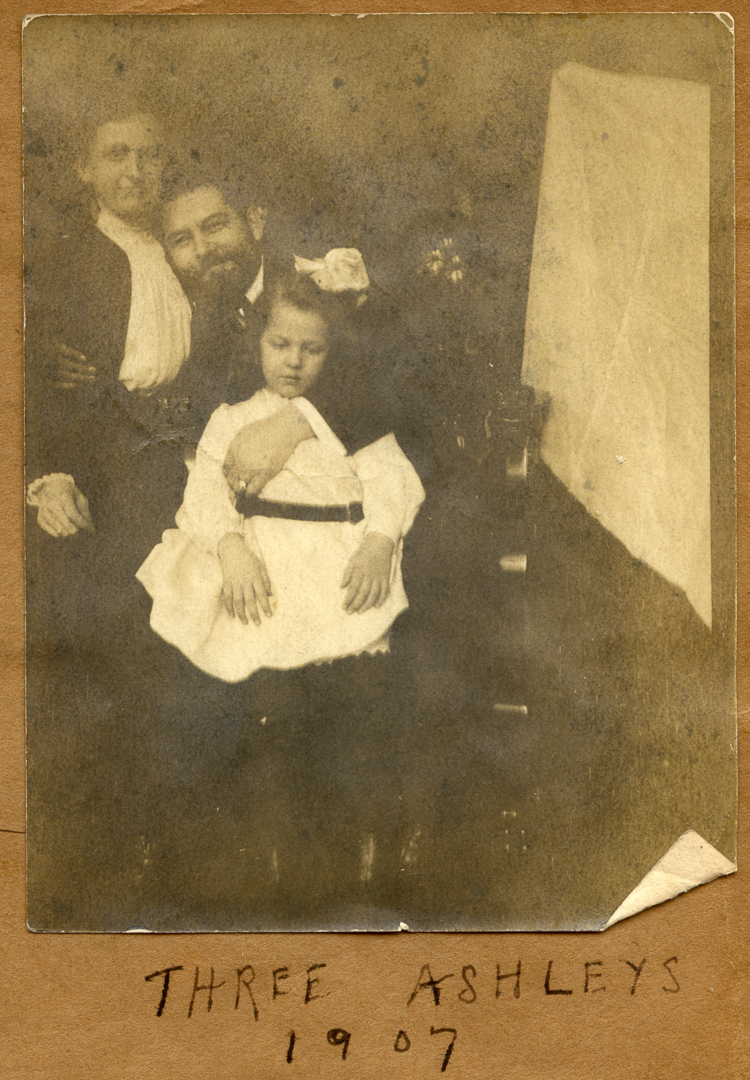 Three Ashleys 1907<br>[Jennie T., Dexter D. & Helen C. Ashley]