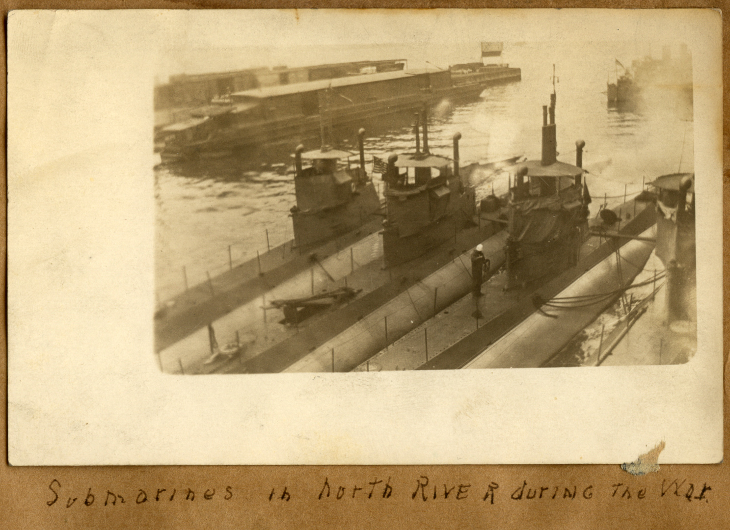Submarines in North River during the War