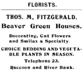 Fitzgerald Florist Ad