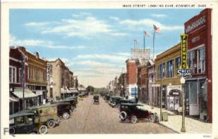 Main Street, Conneaut OH Postcard