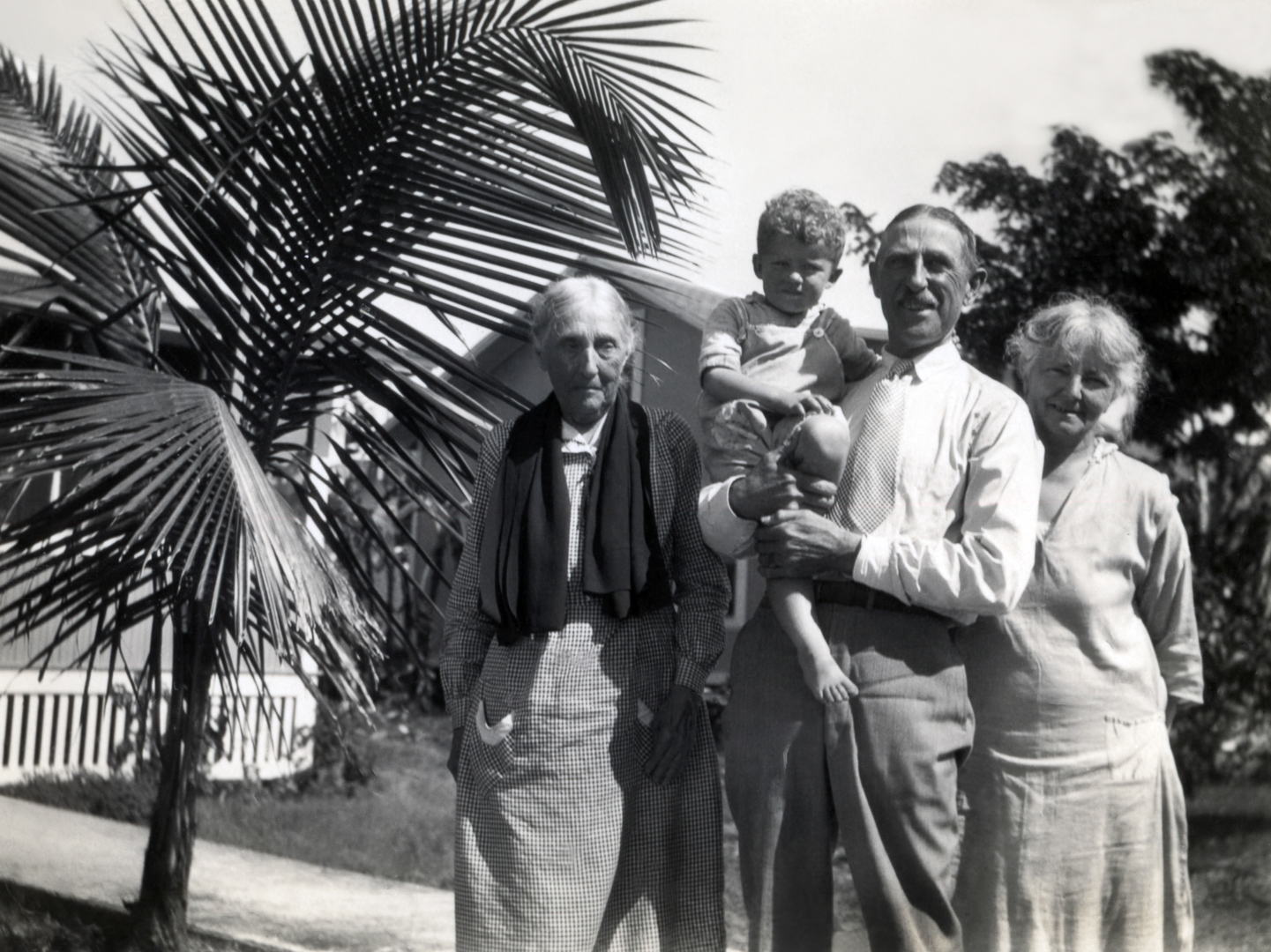 Four Generations; from left: Isabelle Barnes Fred, Walter Ashley Fred, Walter Barnes Fred (Senior) & Nellie Montgomery Fred