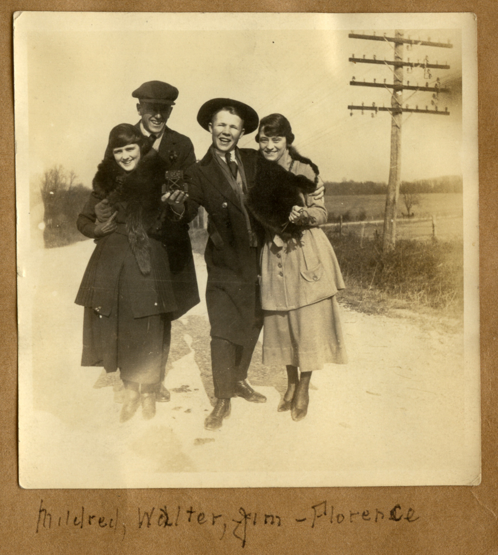 Mildred, Walter, Jim & Florence<br>[Mildred Richmond, Walter B. Fred Jr, probably James W. Montgomery, Florence Richmond]