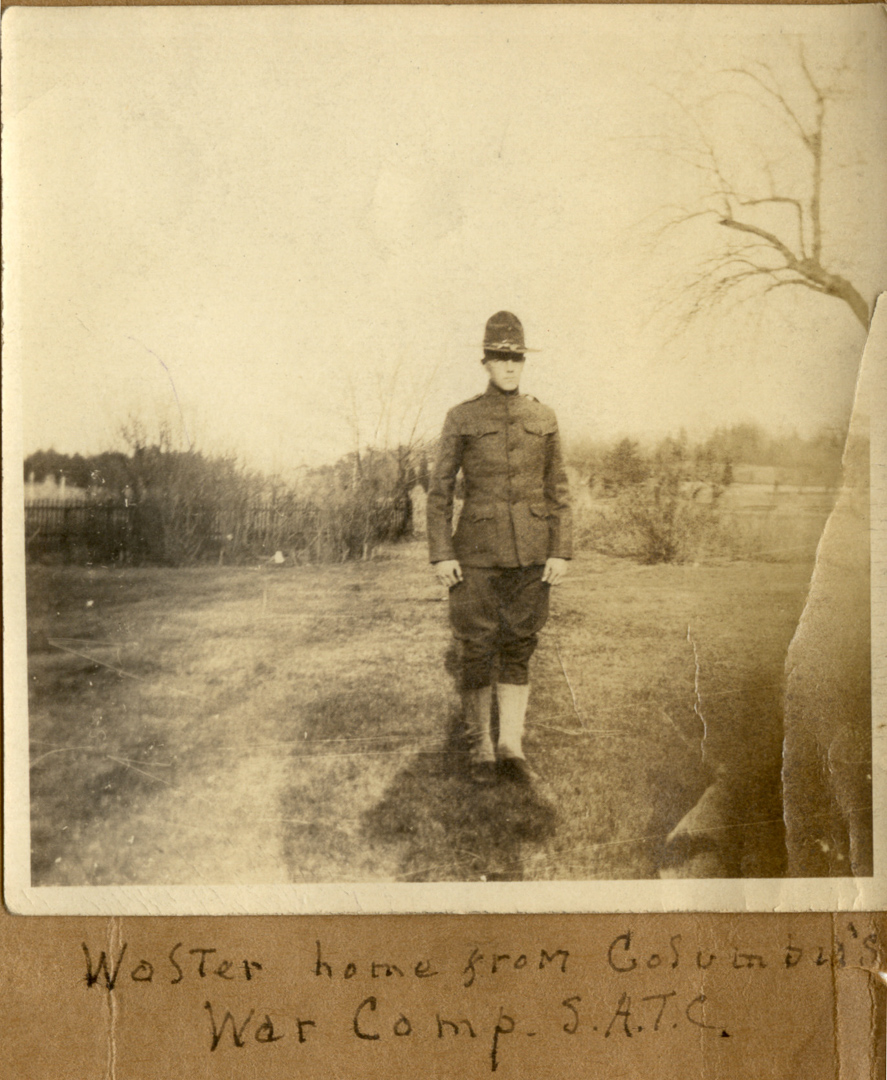 Walter home from Columbia's War Camp S.A.T.C.