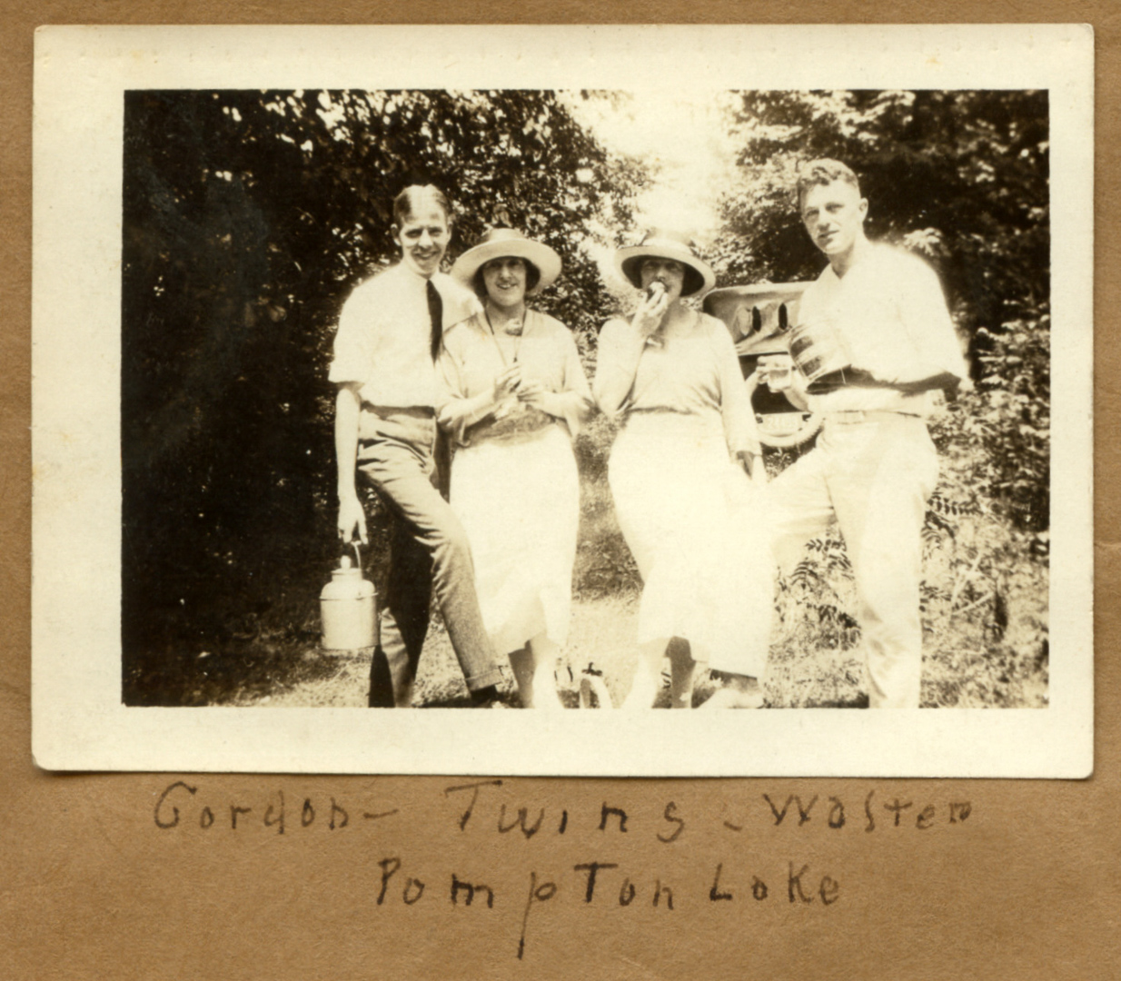 Gordon, Twins & Walter at Pompton Lake