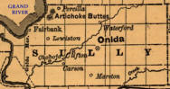 Sully County Map 1886